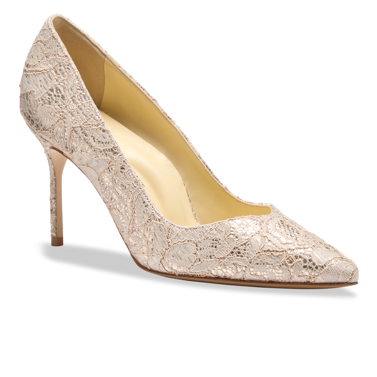 Perfect Pump 85 in Gold Lace