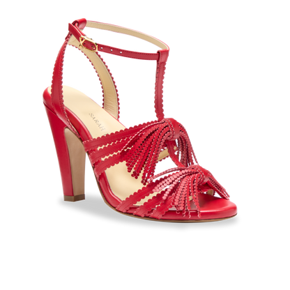 Perfect Kathryn 100 in Rose Red Calf