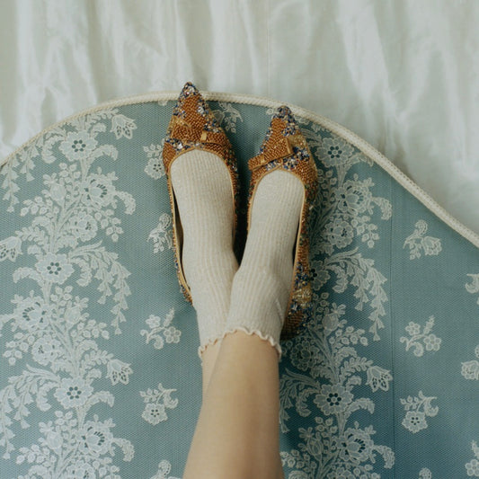 Natalie Klimt in Metallic Beaded Satin