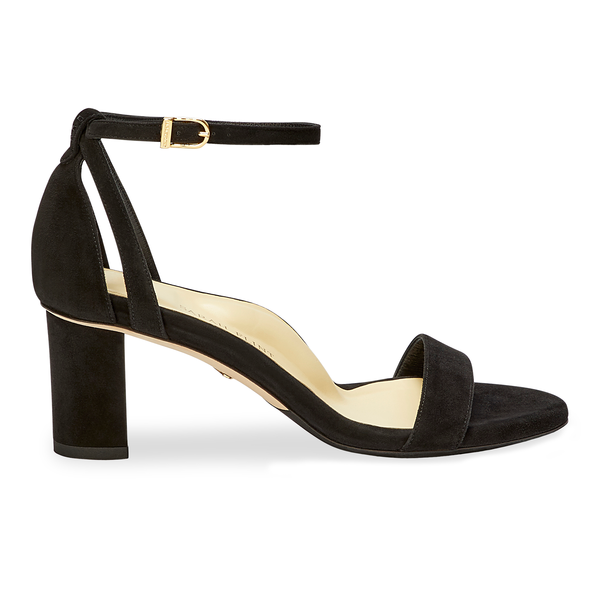 Perfect Block Sandal 60 | Black Suede | Sarah Flint Perfect Block Sandal 60 | Black Suede | Sarah Flint