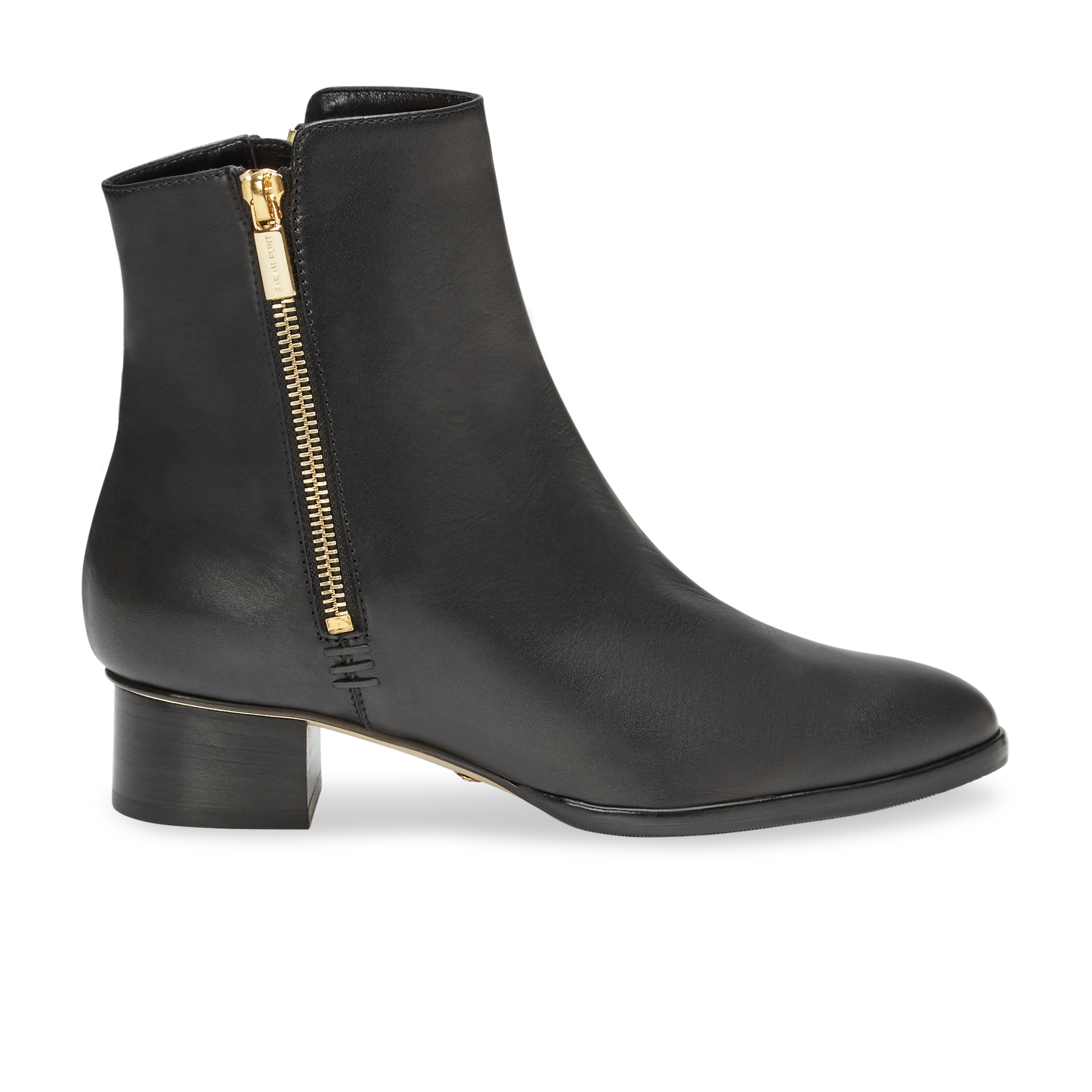 Perfect Zip Bootie 30 | Black Calf | Sarah Flint Perfect Zip Bootie 30 | Black Calf | Sarah Flint