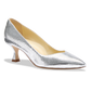 Perfect Kitten Pump 50 in Silver Embossed Snake