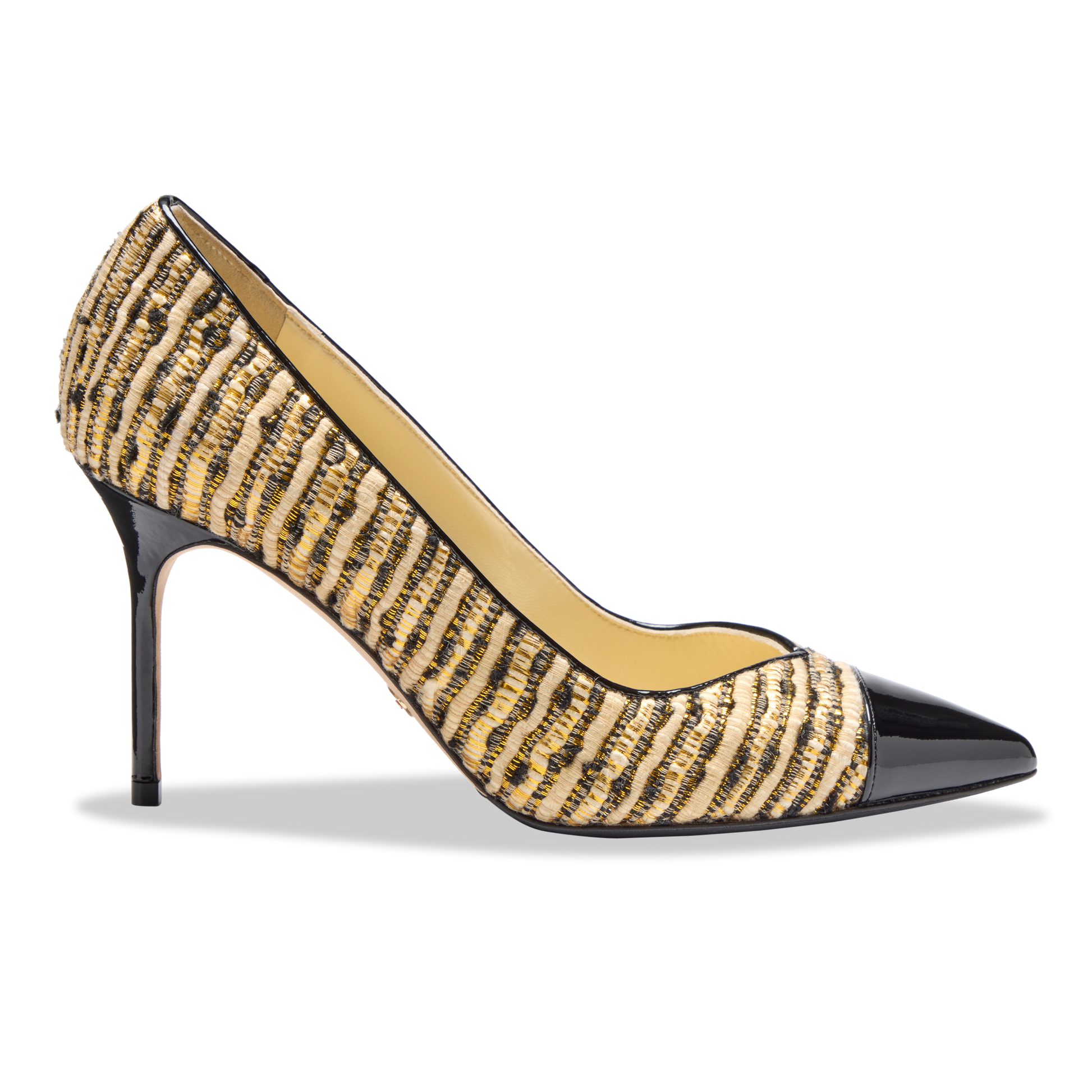 Comfortable sales gold pumps