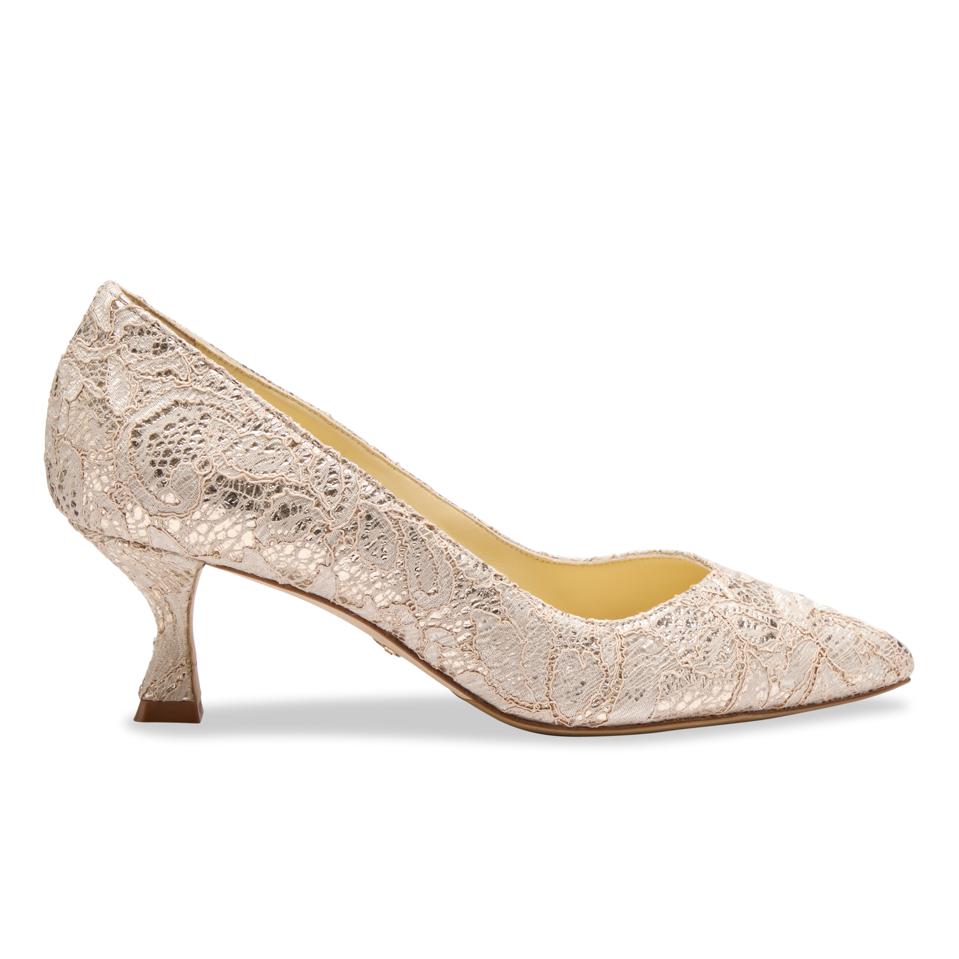 Perfect Kitten Pump 50 in Gold Lace