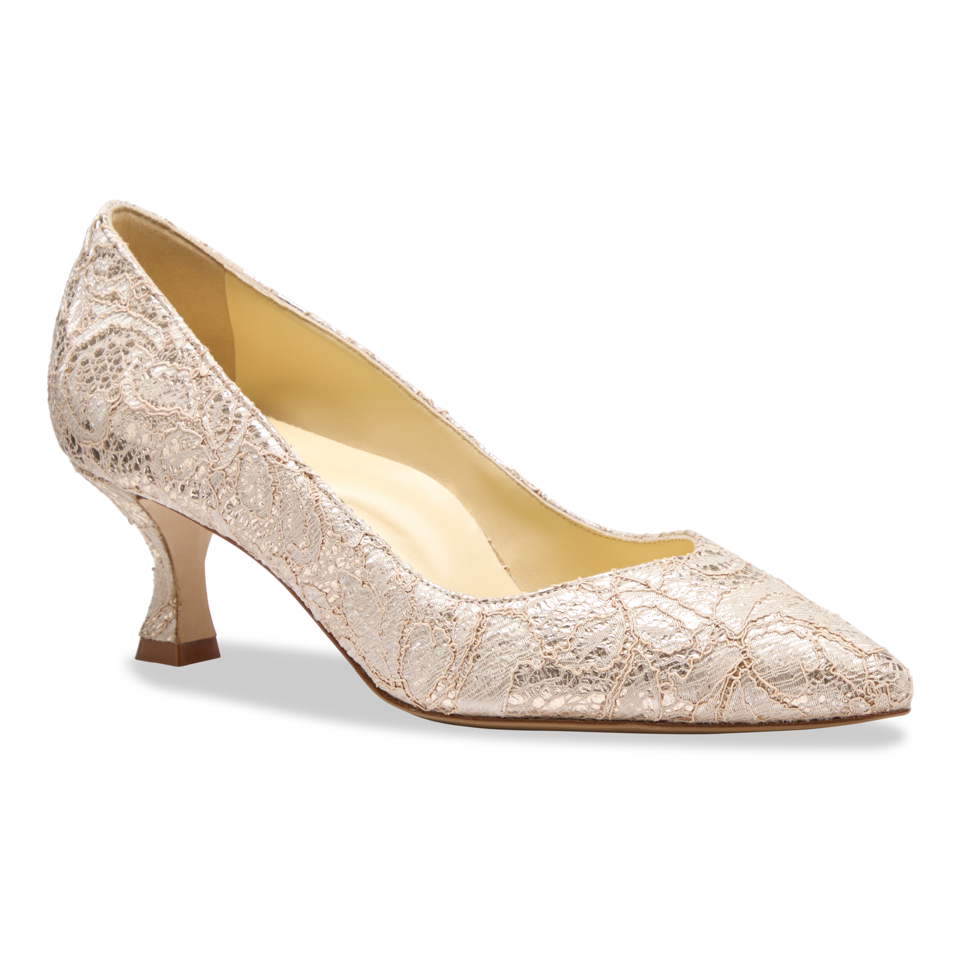 Perfect Kitten Pump 50 in Gold Lace