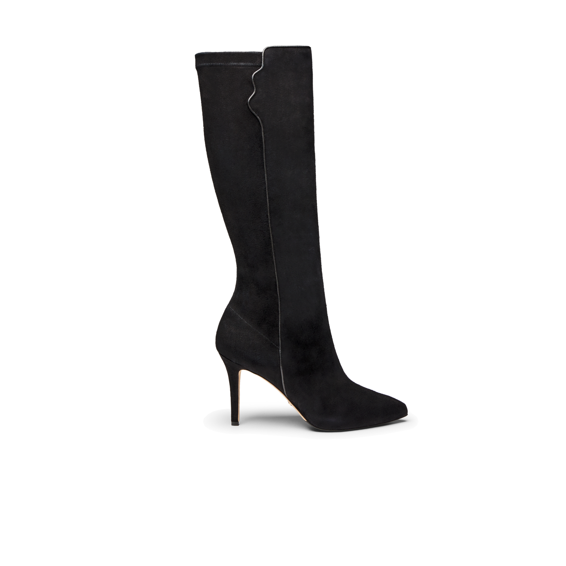 Perfect Dress Boot 90 IT 34 - US 4 / Black Stretch Suede Perfect Dress Boot 90 IT 34 - US 4 / Black Stretch Suede