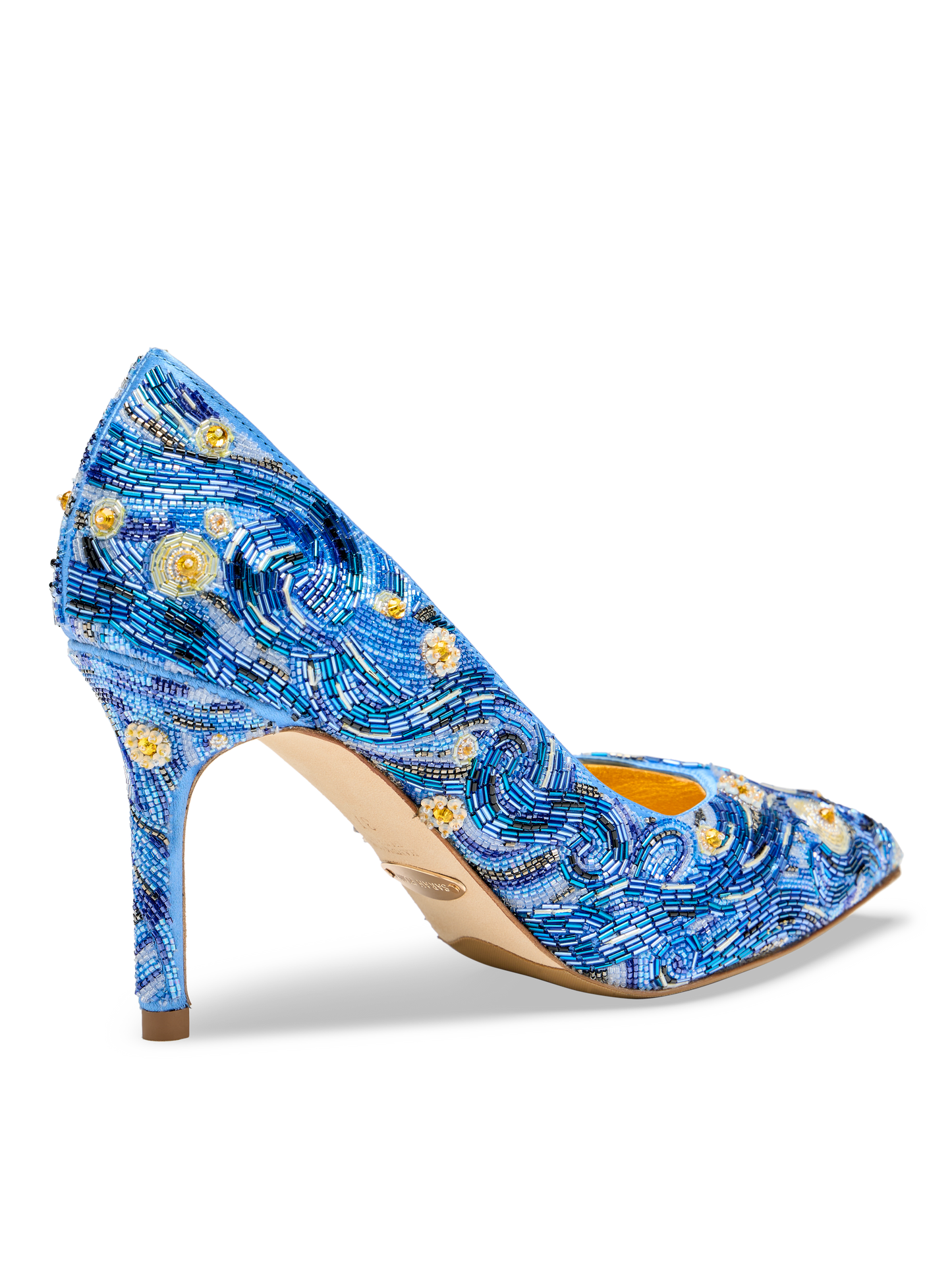 Perfect Pump 85 in Starry Night Beaded Satin