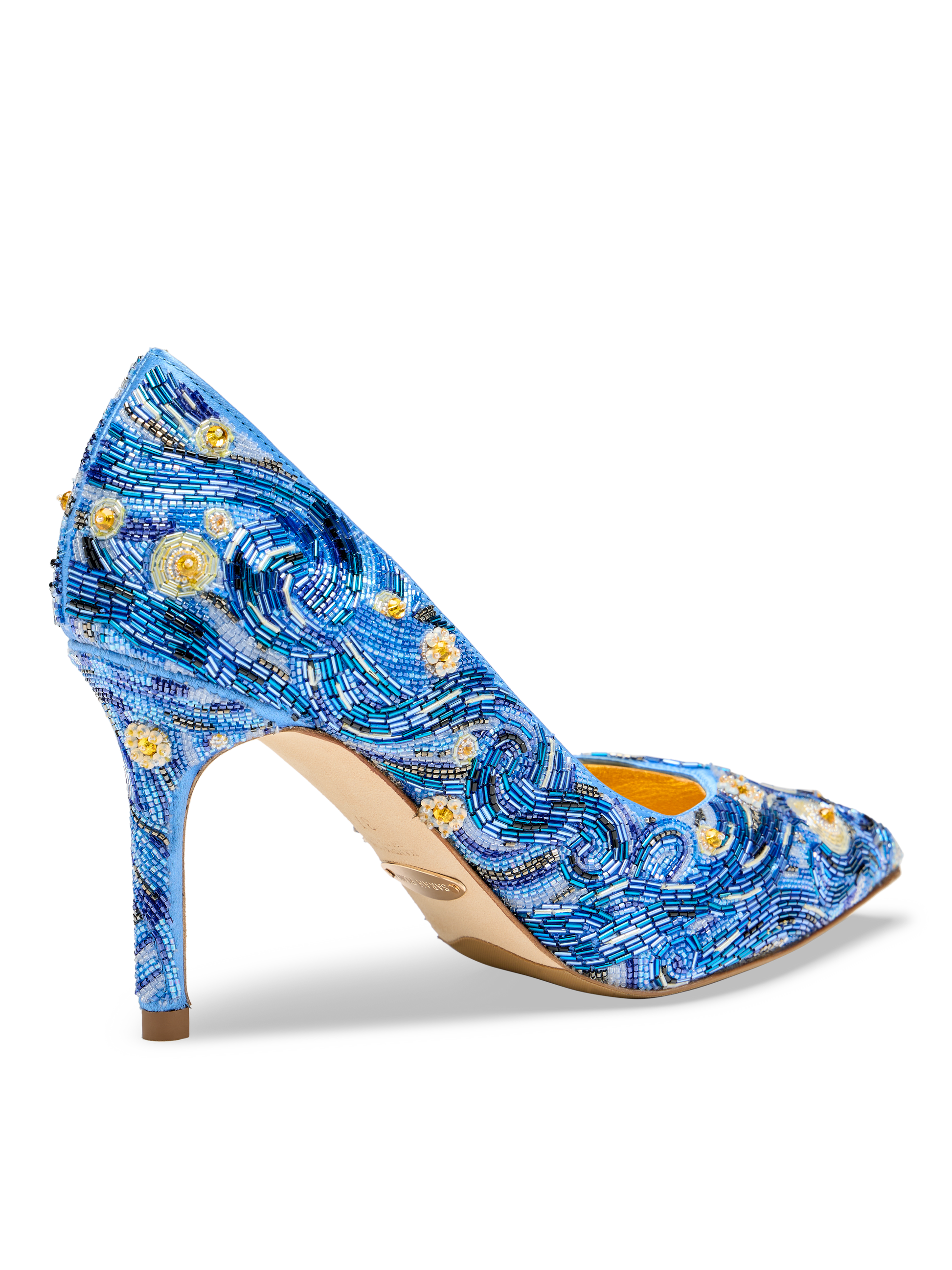 Perfect Pump 85 in Starry Night Beaded Satin