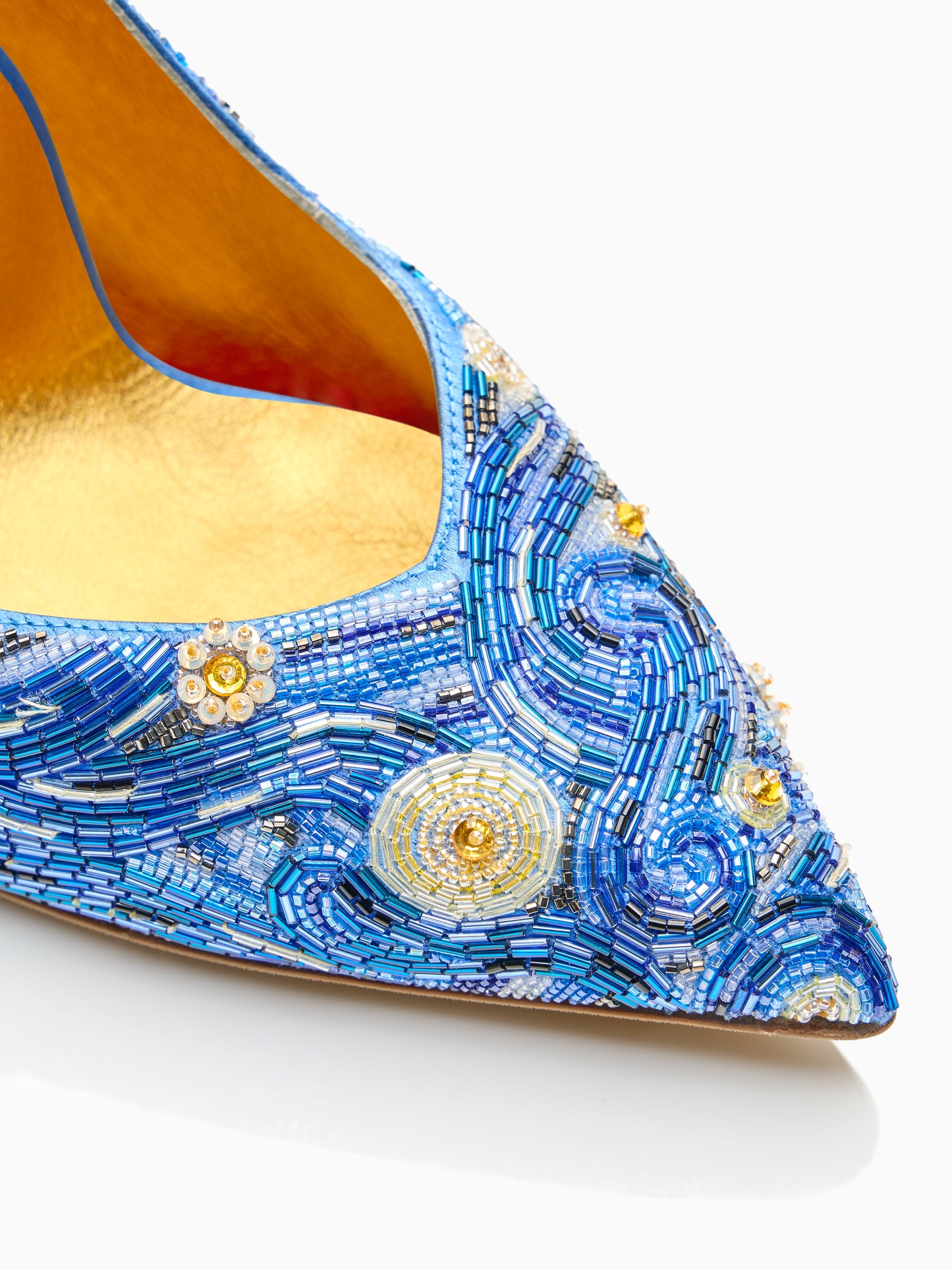 Perfect Pump 85 in Starry Night Beaded Satin