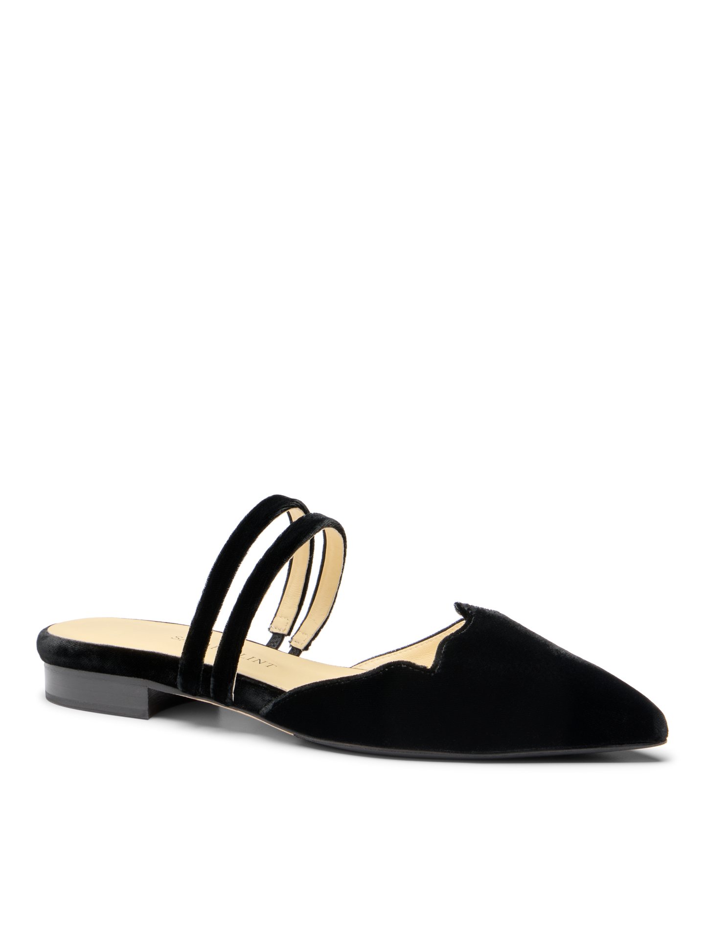 Krystle Slide in Black Velvet