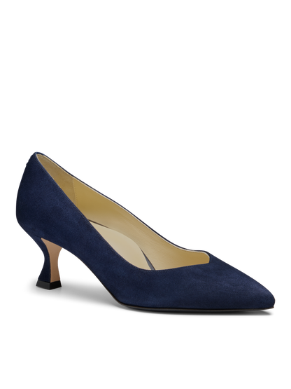 Perfect Kitten Pump 50 in Navy Suede
