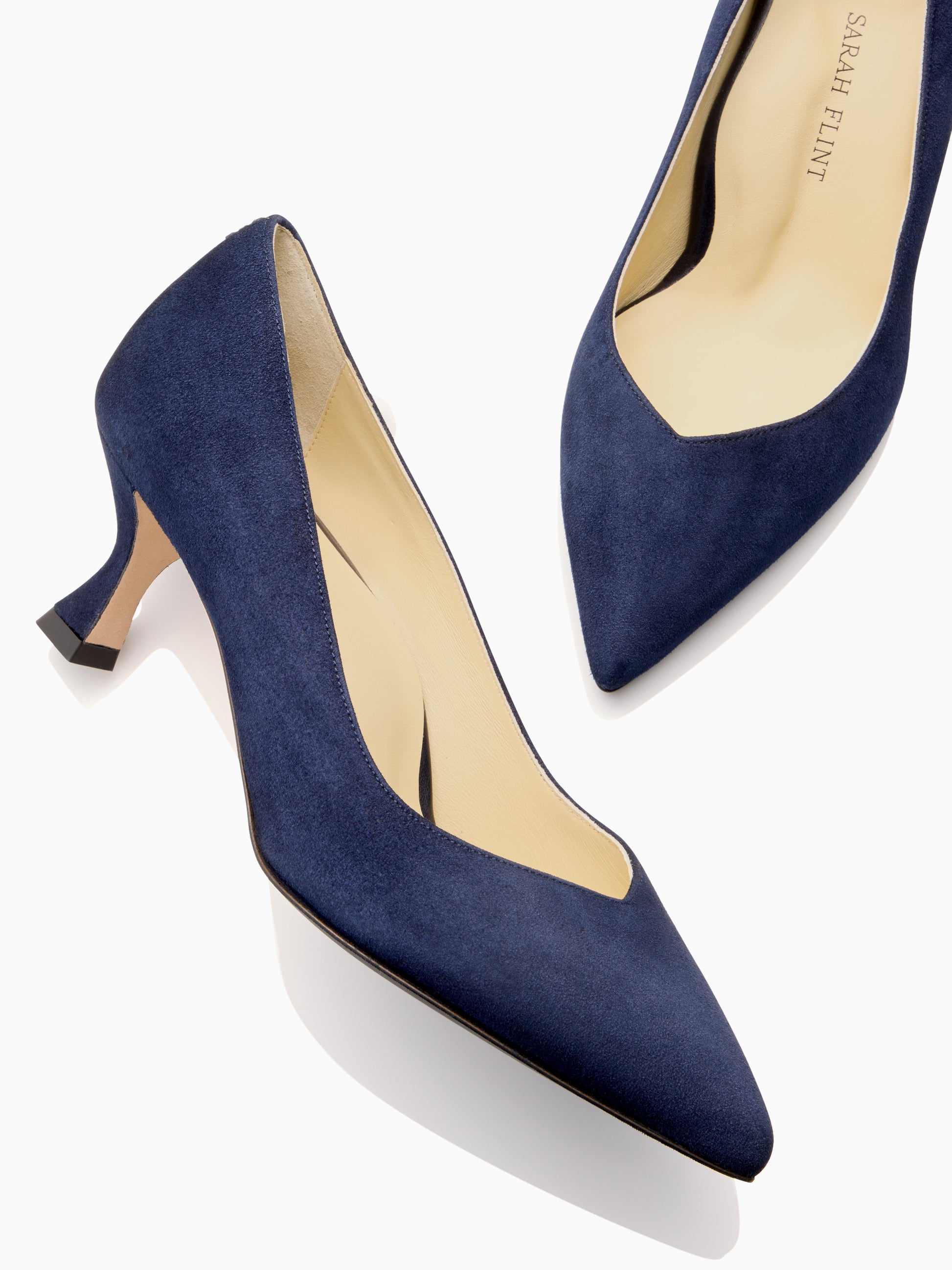 Perfect Kitten Pump 50 in Navy Suede