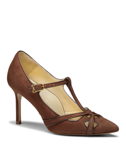 Perfect Perez 85 in Espresso Suede