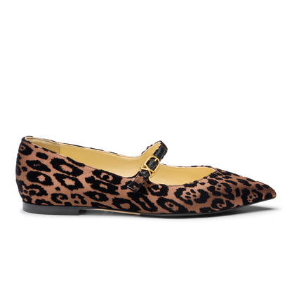 Runi in Leopard Burnout Velvet