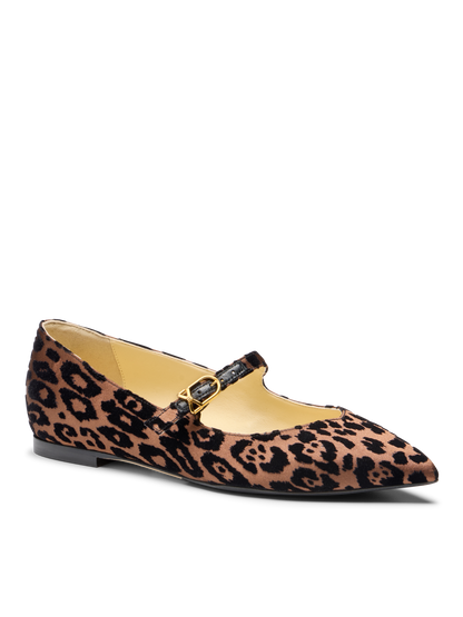 Runi in Leopard Burnout Velvet