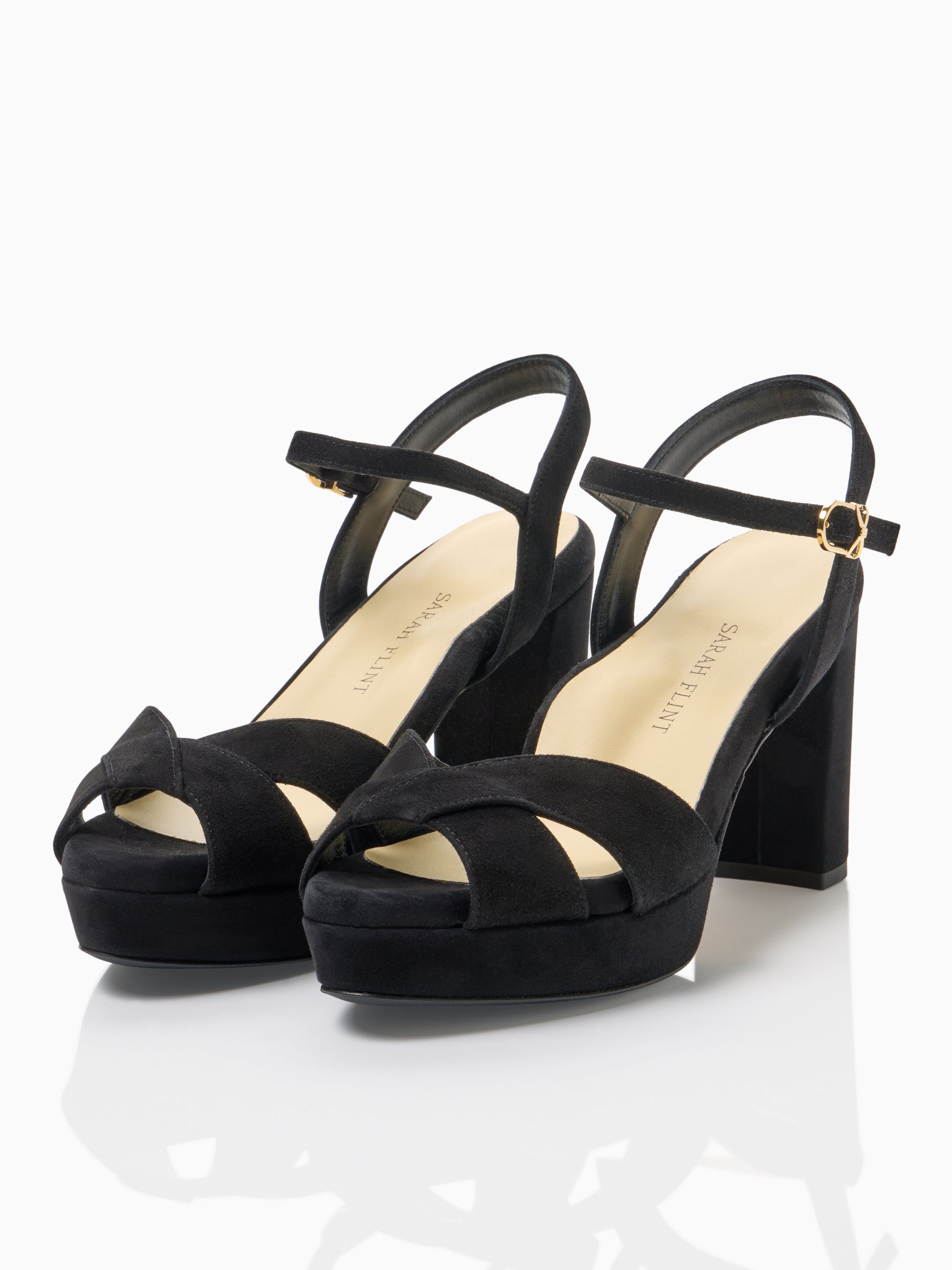 Perfect Crossover Platform 80 in Black Suede