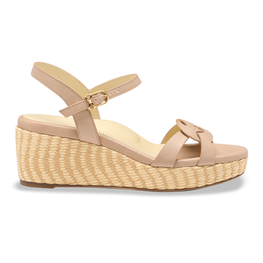 Perfect Dawn Wedge 50 in Sand Calf