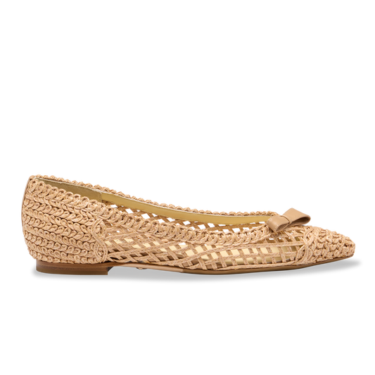 Natalie in Almond Raffia