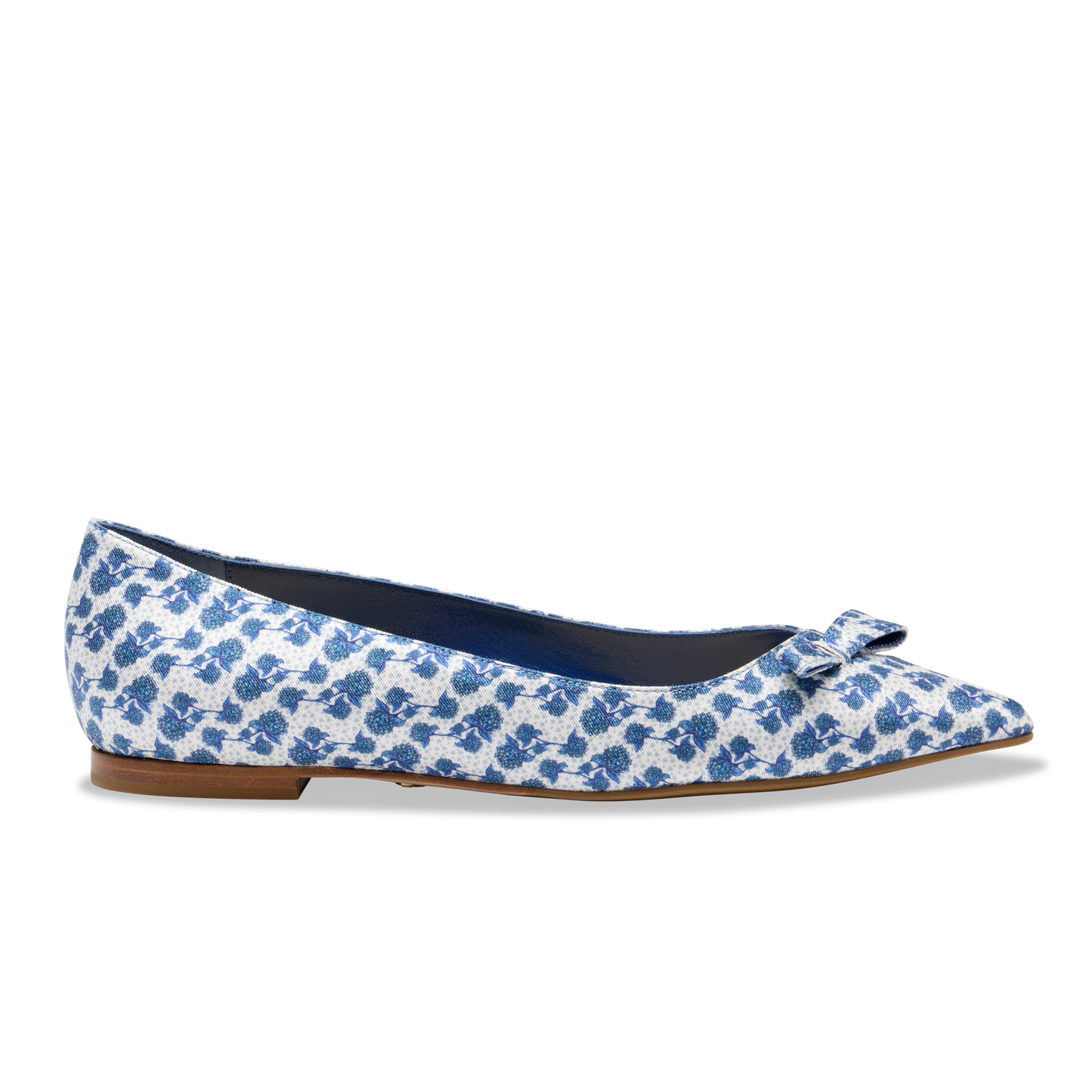 Natalie in Hydrangea Blue Silk