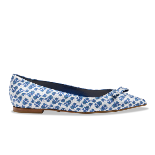 Natalie in Hydrangea Blue Silk