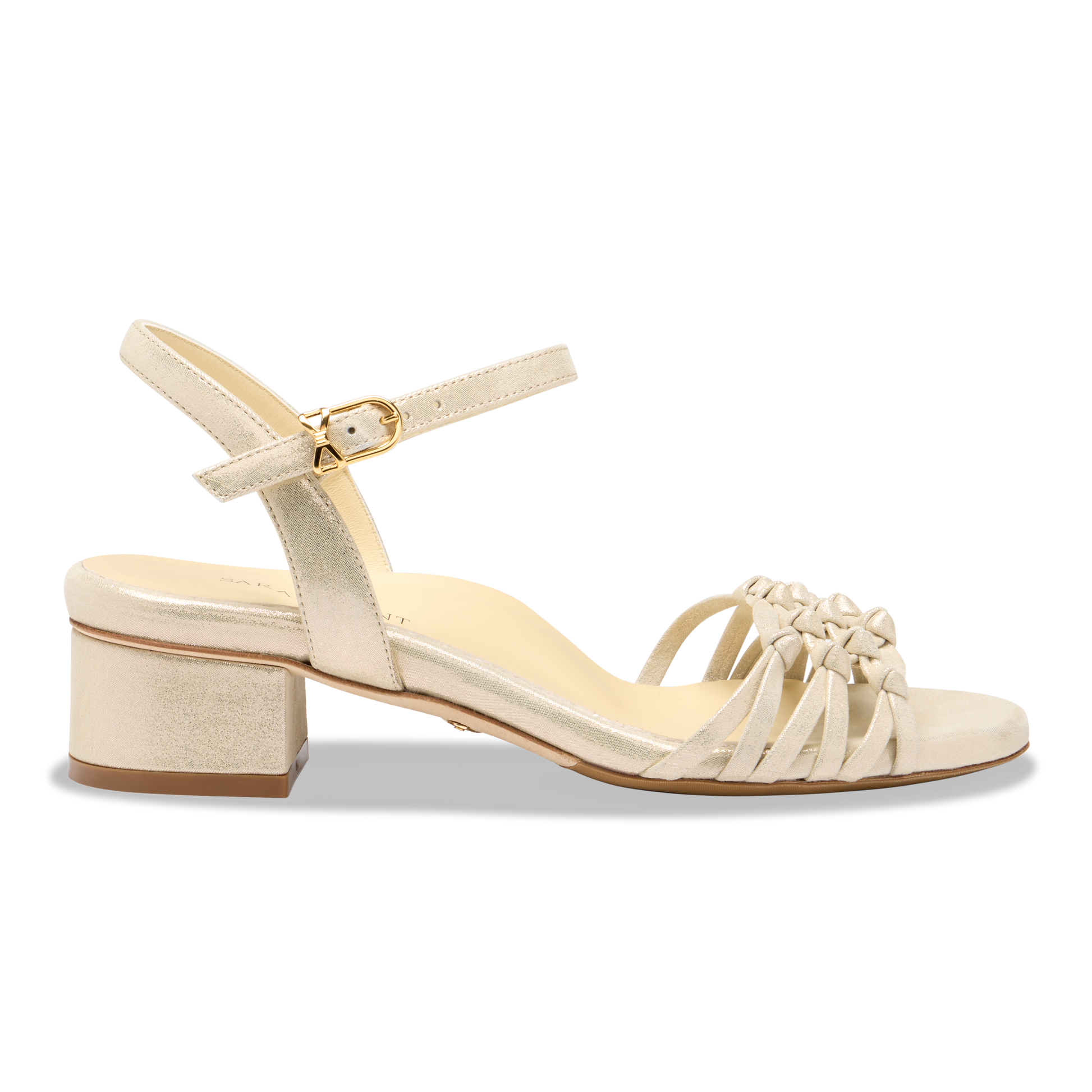 Perfect Erika 30 in Gold Shimmer Suede