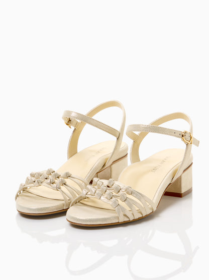 Perfect Erika 30 in Gold Shimmer Suede