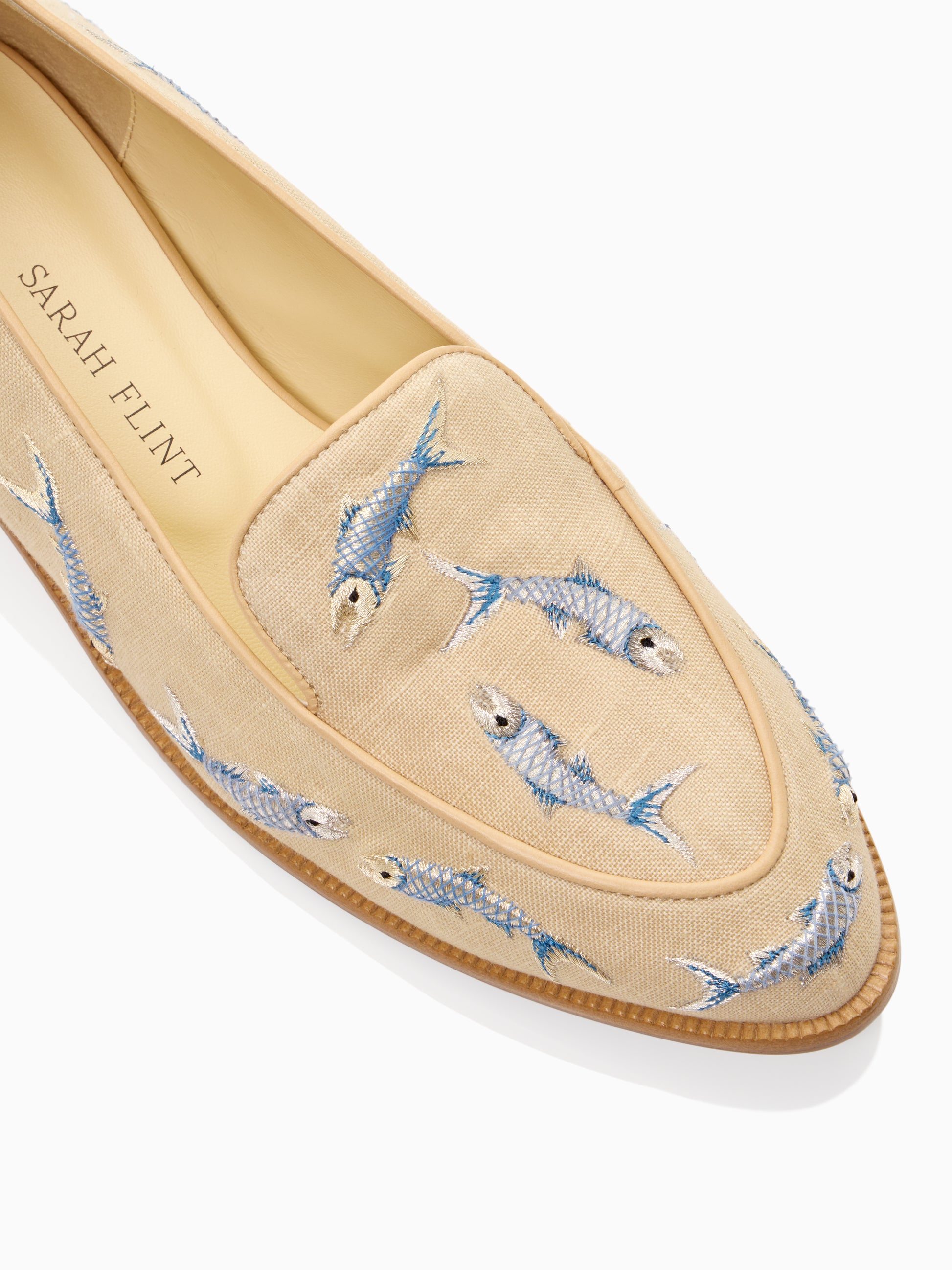 Judy Loafer in Bluefish Linen