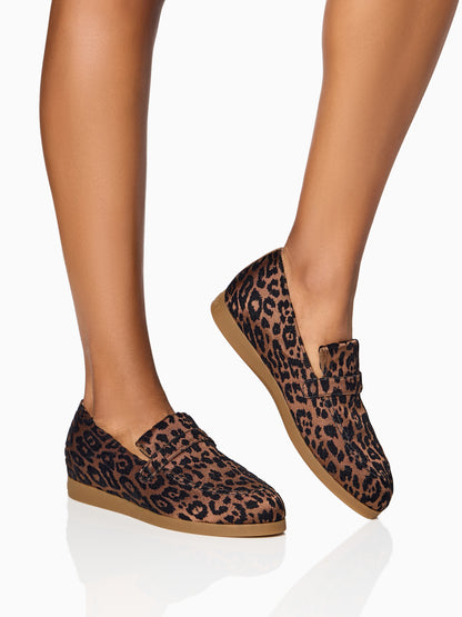 Alysia Sneaker in Leopard Burnout Velvet