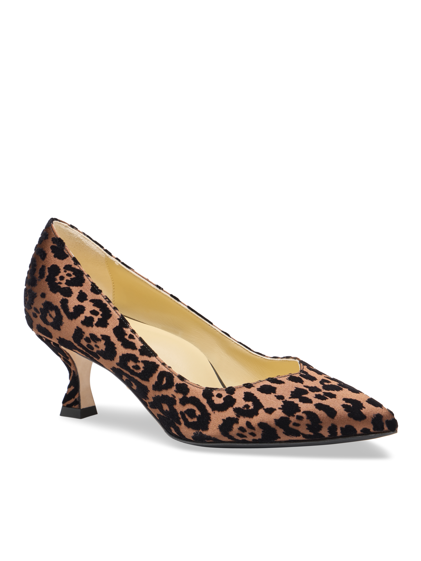 Perfect Kitten Pump 50 in Leopard Burnout Velvet
