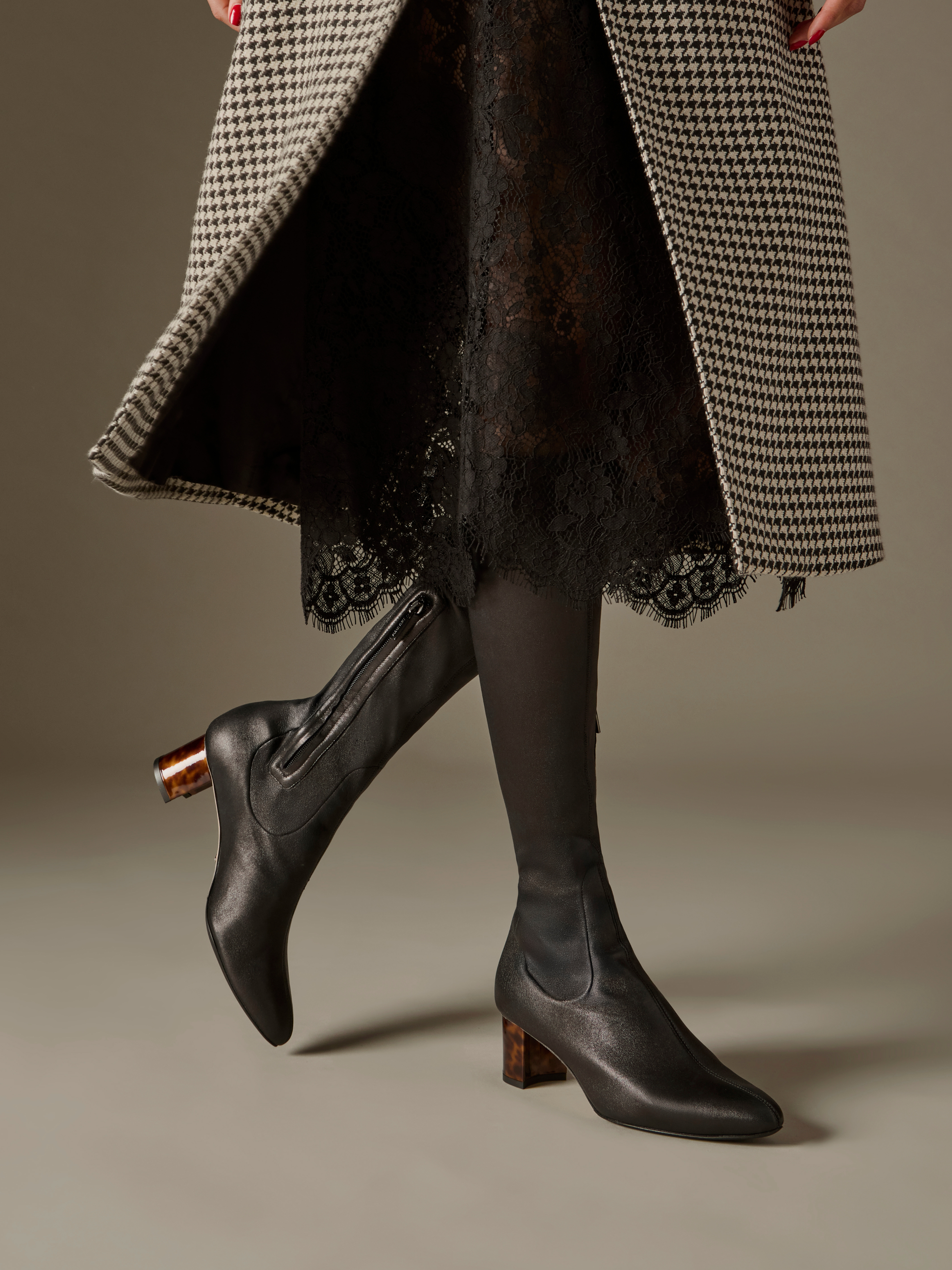 Alexandra in Black Stretch Nappa