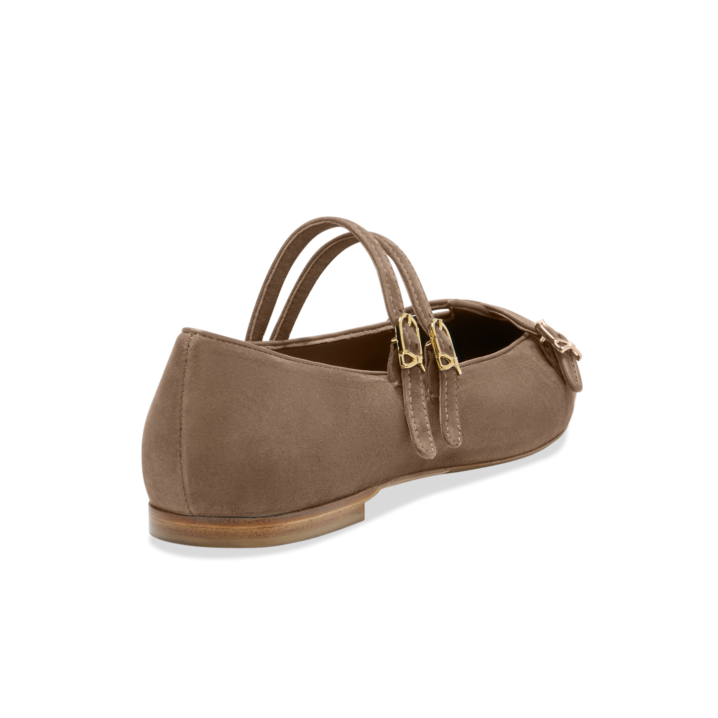 Mary Gail Mary Jane in Taupe Suede