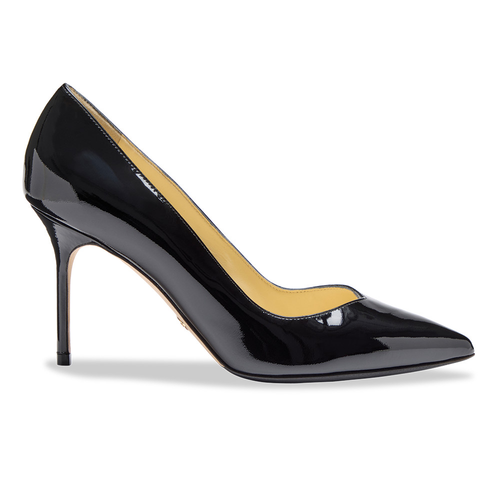 Perfect Pump 85 in Black Patent