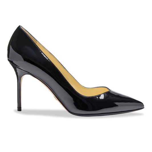 Perfect Pump 85 in Black Patent
