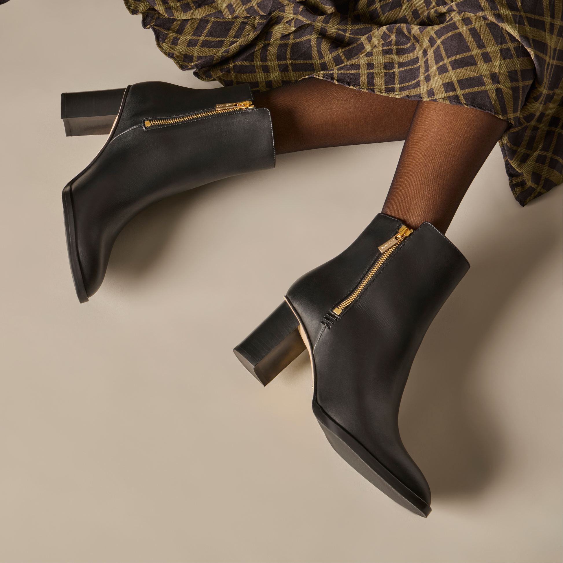 Perfect Zip Bootie 70 | Black Calf | Sarah Flint Perfect Zip Bootie 70 | Black Calf | Sarah Flint