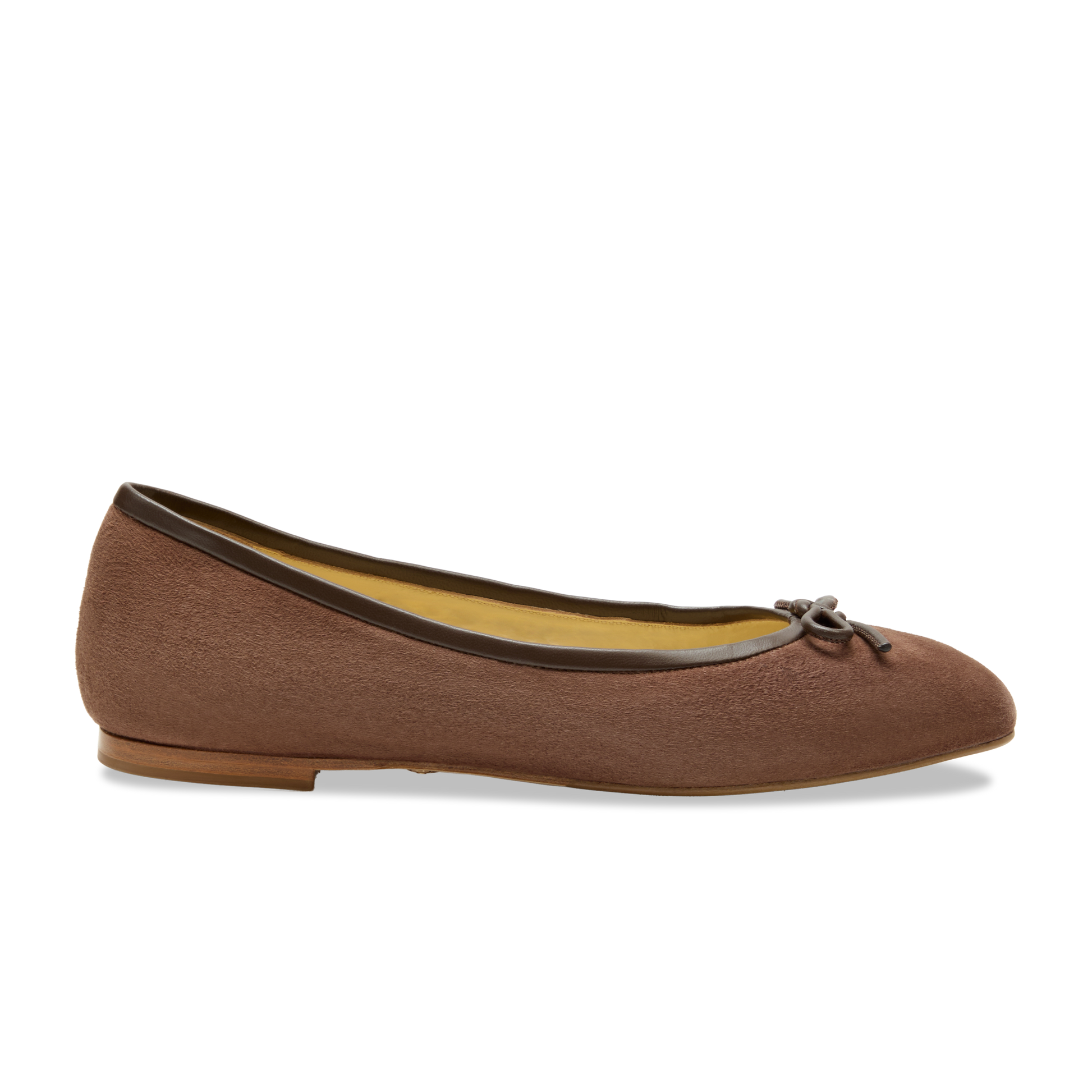 Perfect Ballet Flat in Espresso Suede