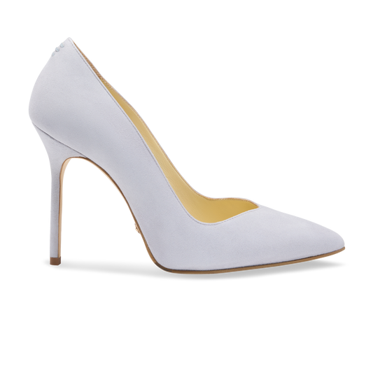Perfect Pump 100 in Misty Gray Suede