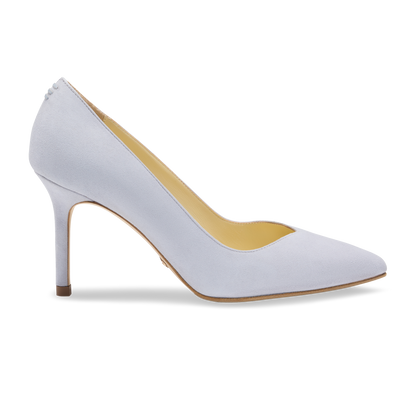 Perfect Pump 85 in Misty Gray Suede