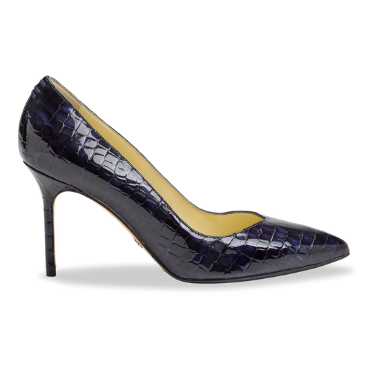 Navy sales designer pumps