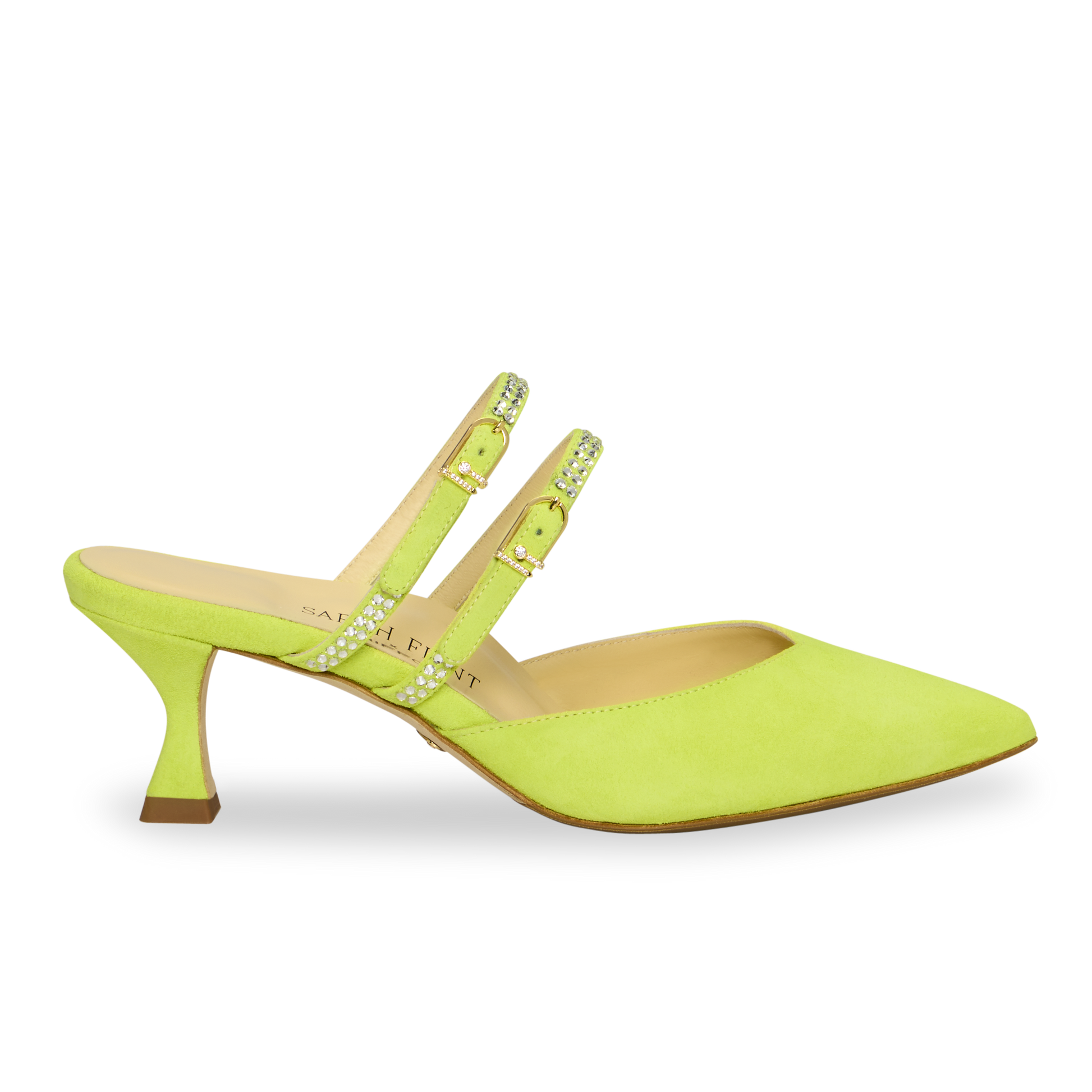 Yellow sales kitten heel