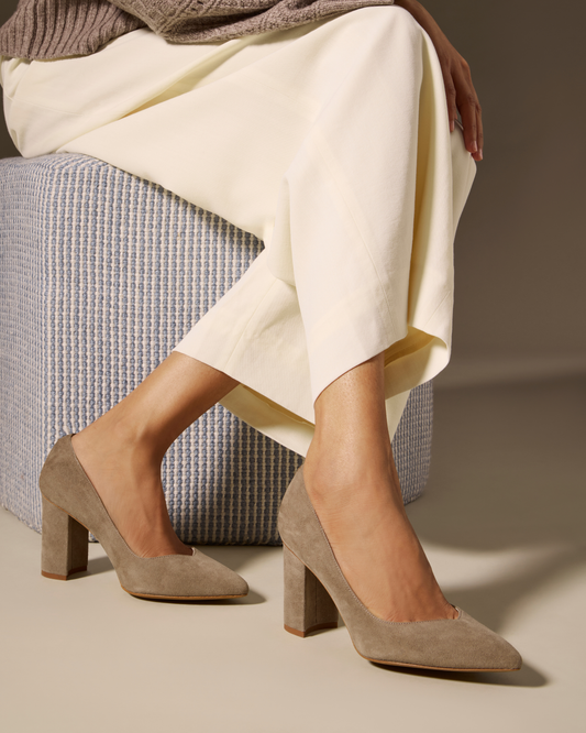 Perfect Emma 85 in Taupe Suede