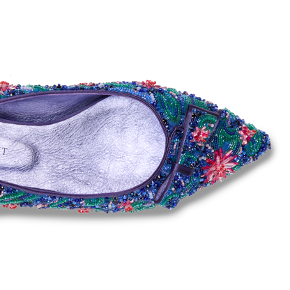 Water Lily Natalie in Water Lilies Embellished Silk