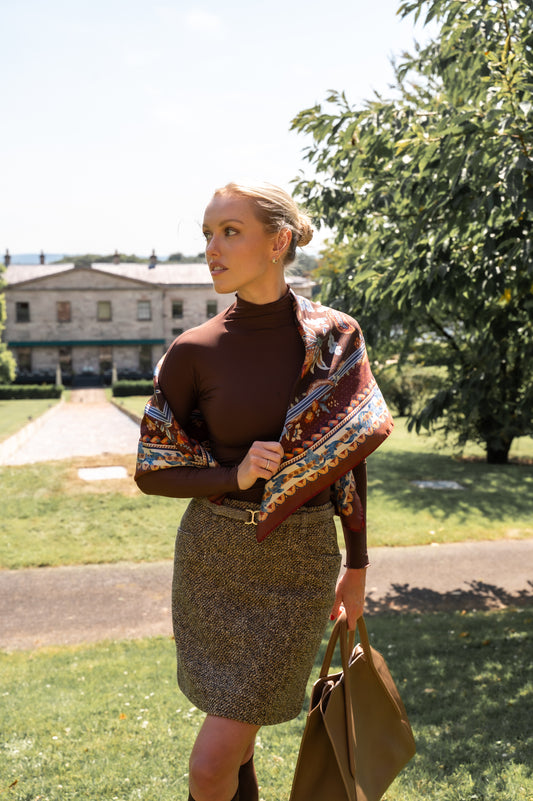 The Dashwood Floral Scarf 90