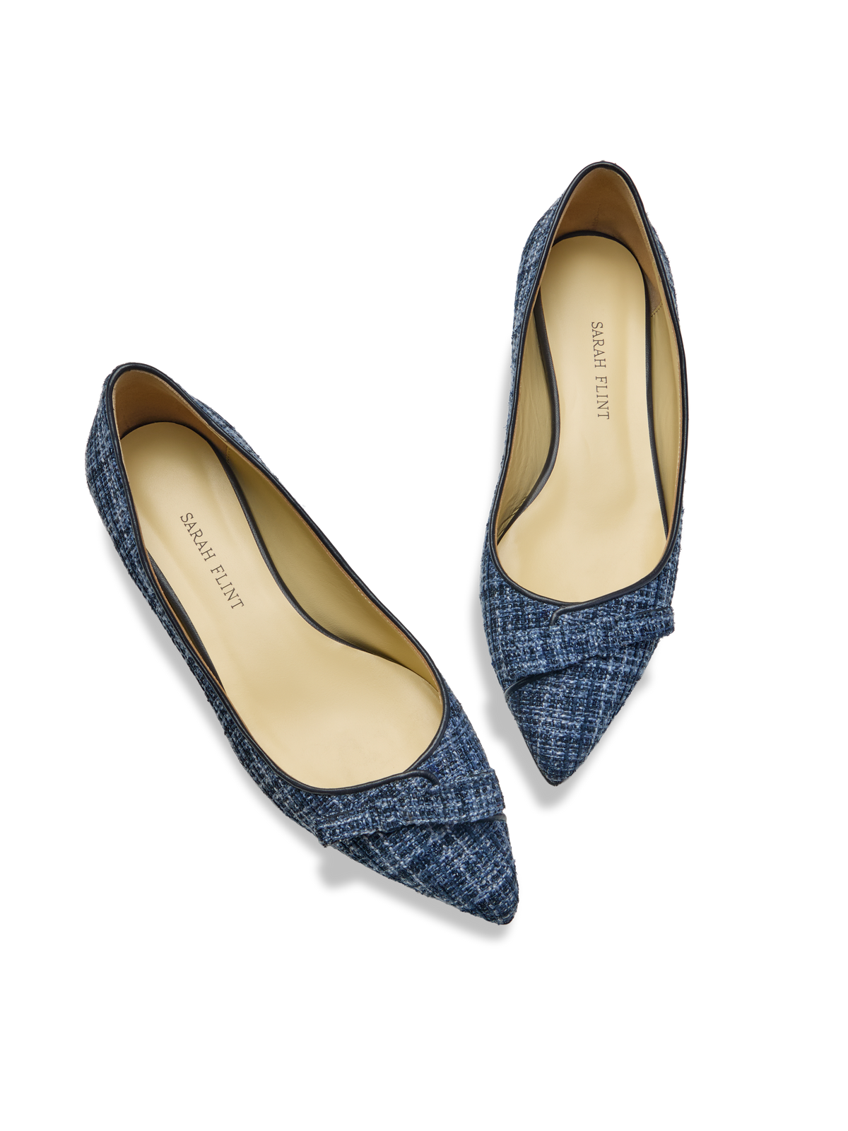 Natalie in Midnight Navy & Metallic Fleck