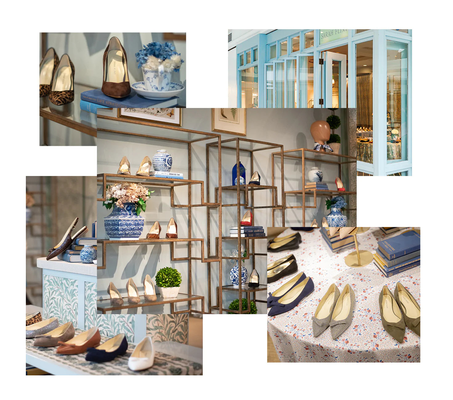 Sarah Flint Shoe Stores Collage