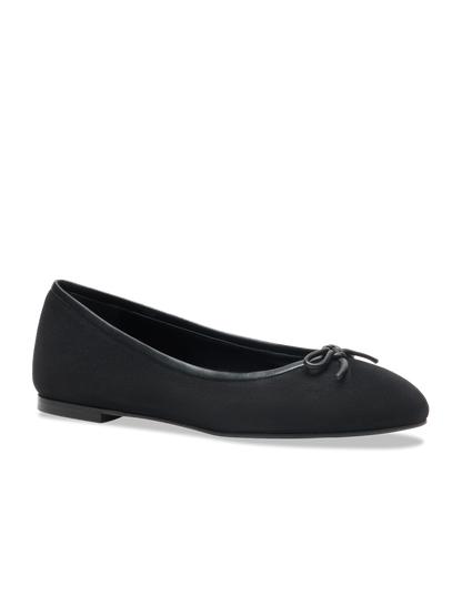 Perfect Ballet Flat in Black Suede