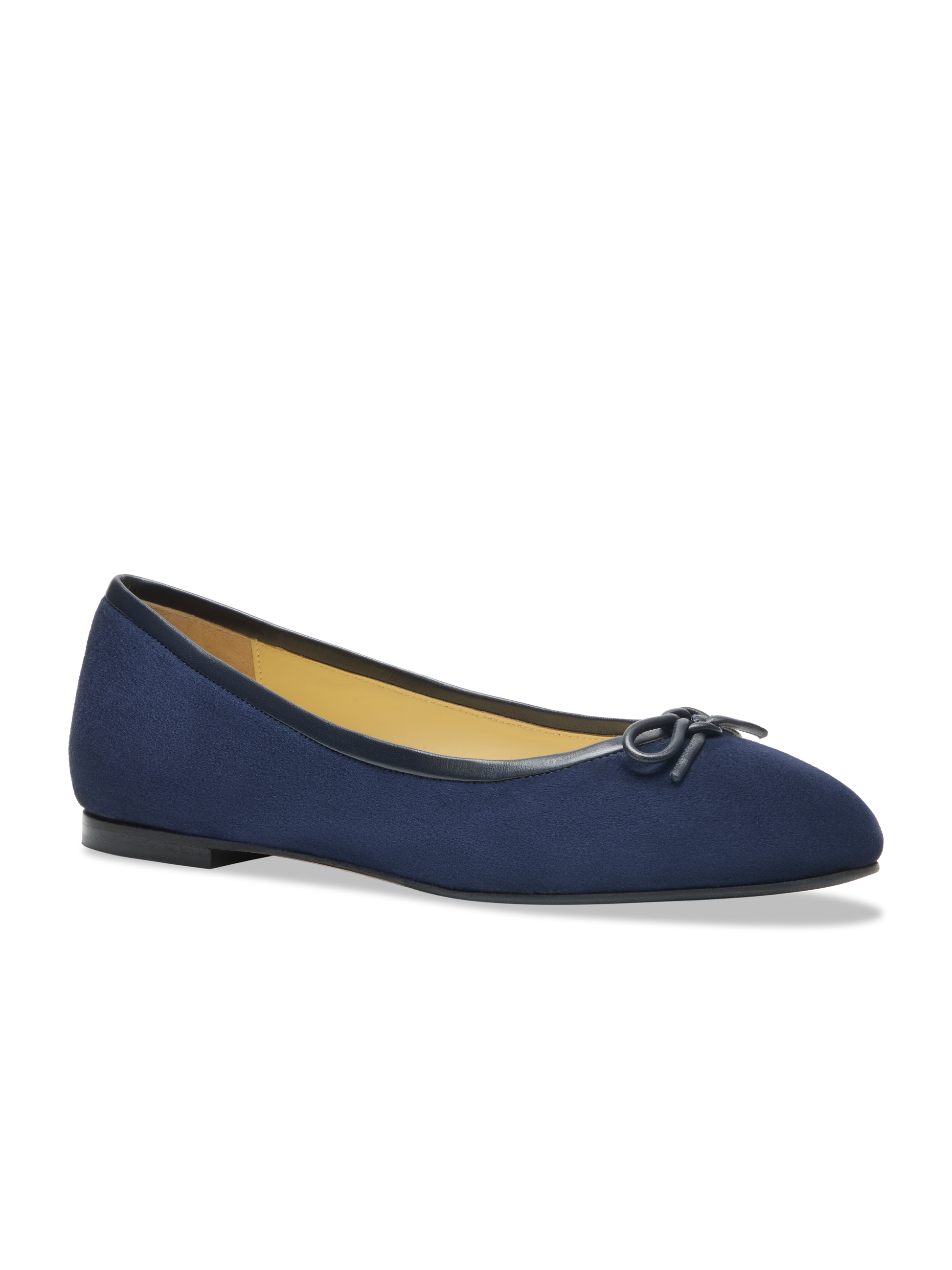 Perfect Ballet Flat in Navy Suede