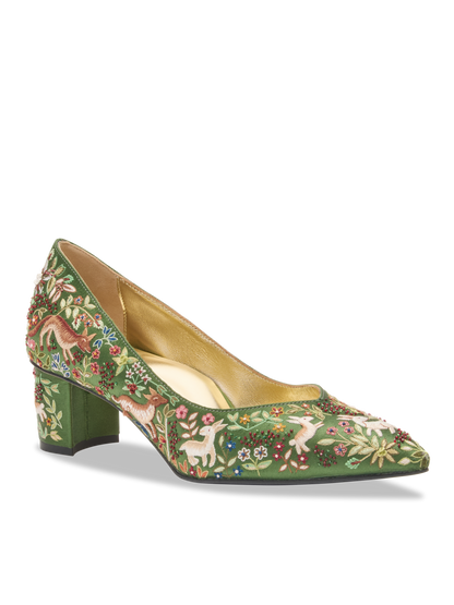 Perfect Emma And The Unicorn in Emerald Tapestry Satin