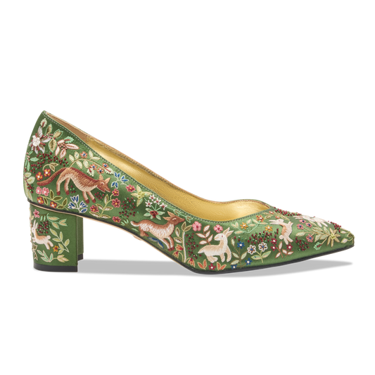 Perfect Emma And The Unicorn in Emerald Tapestry Satin