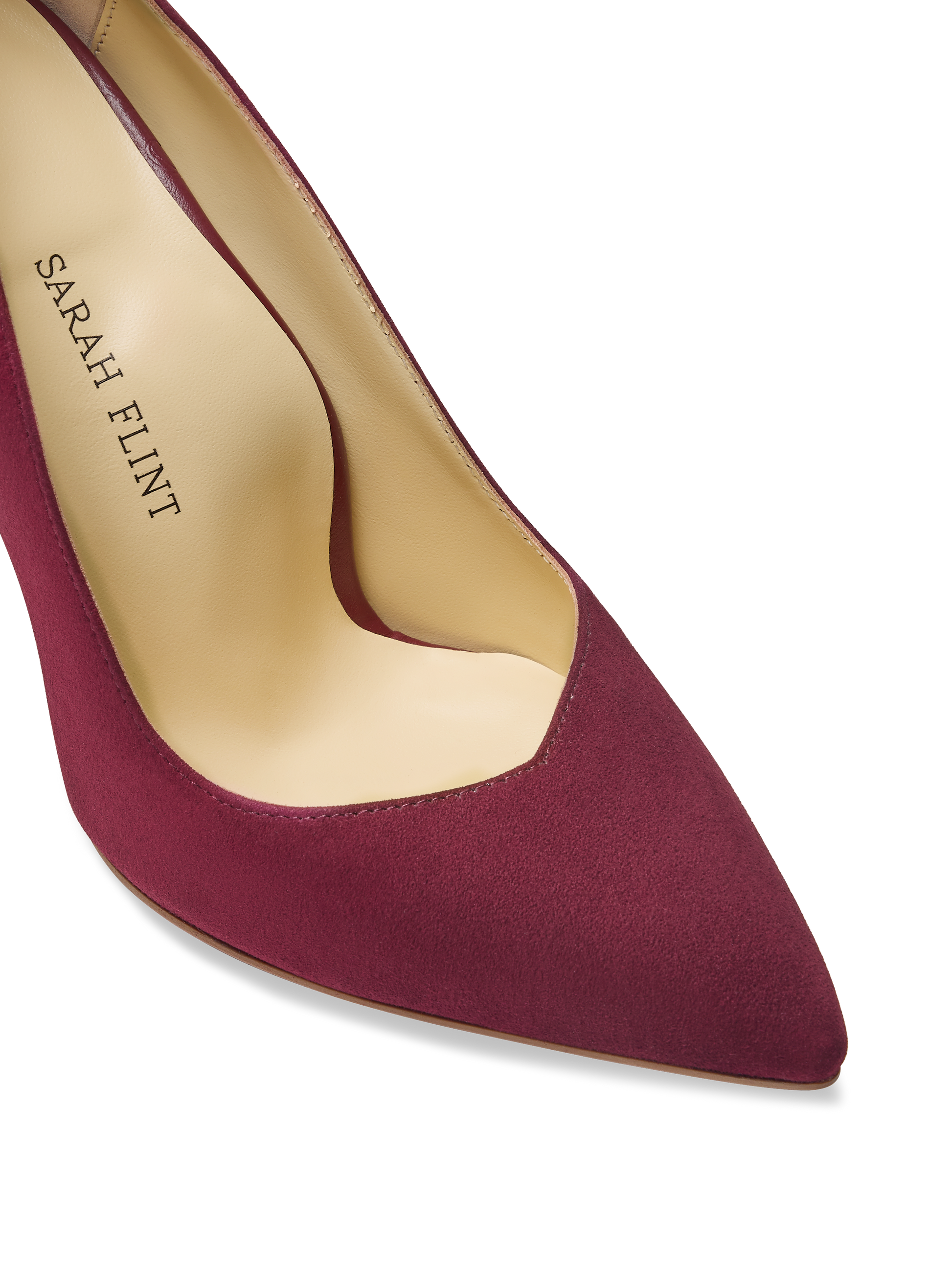 Perfect Pump 100 in Bordeaux Suede