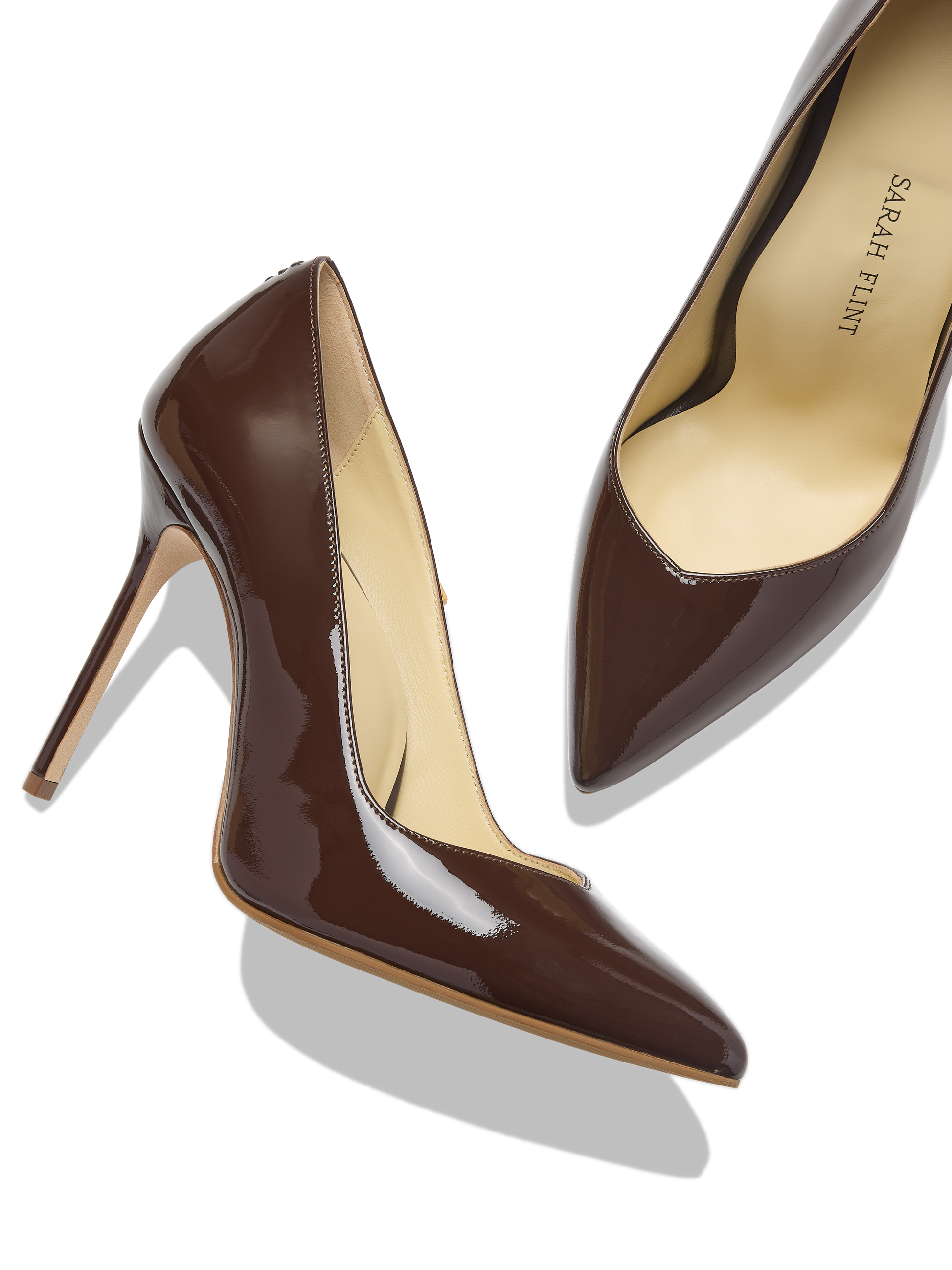 Perfect Pump 100 in Deep Mocha Patent